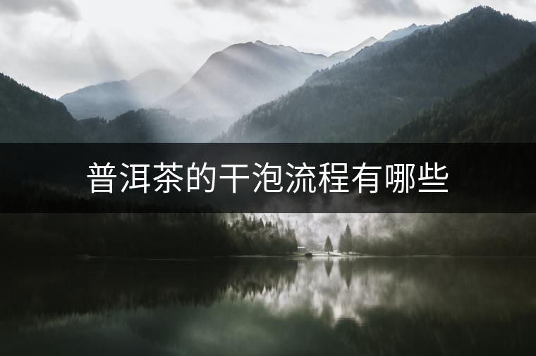 普洱茶的干泡流程有哪些