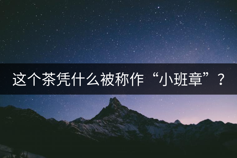 這個(gè)茶憑什么被稱作“小班章”？