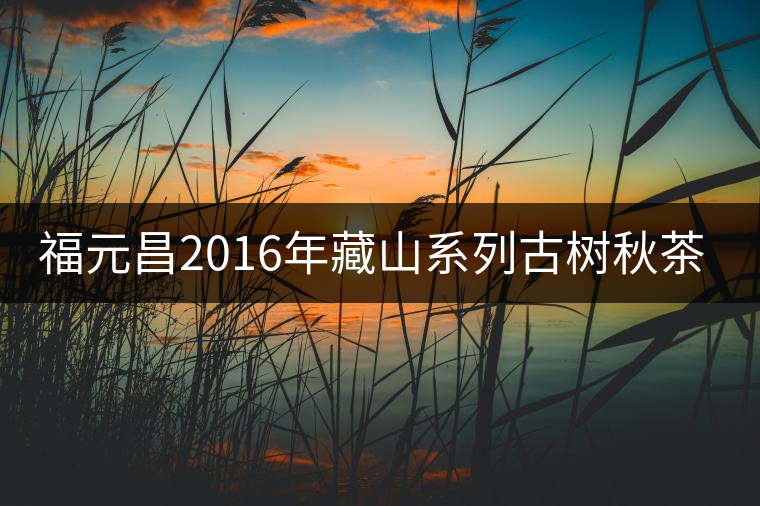 福元昌2016年藏山系列古樹(shù)秋茶全部上市！
