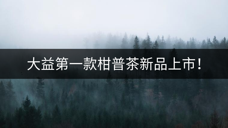 大益第一款柑普茶新品上市！