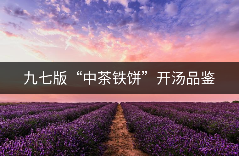 九七版“中茶鐵餅”開(kāi)湯品鑒 九七版“中茶鐵餅”開(kāi)湯品鑒