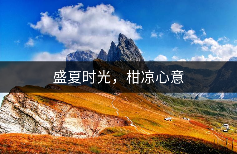 盛夏時光，柑涼心意