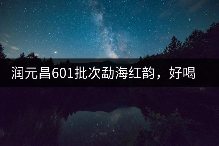 潤(rùn)元昌601批次勐海紅韻，好喝不貴的口糧熟茶