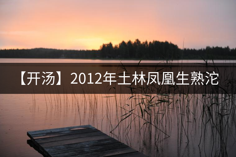 【開湯】2012年土林鳳凰生熟沱！