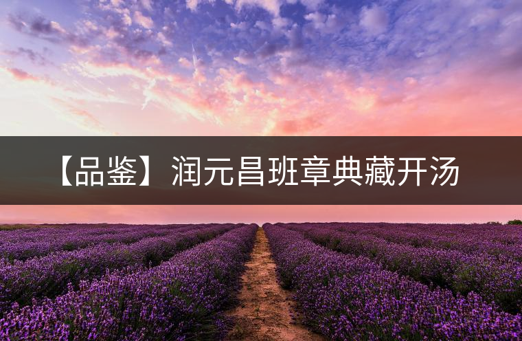 【品鑒】潤(rùn)元昌班章典藏開湯 【品鑒】潤(rùn)元昌班章典藏開湯