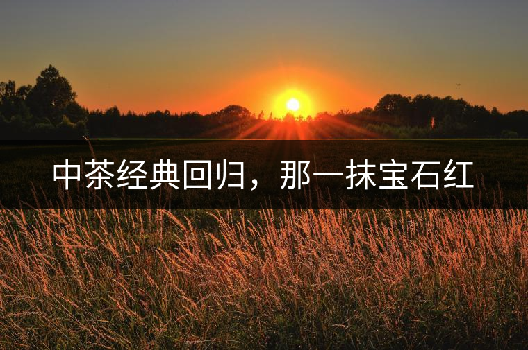 中茶經(jīng)典回歸，那一抹寶石紅