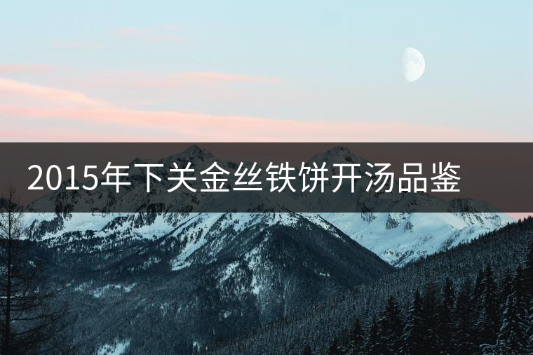2015年下關(guān)金絲鐵餅開(kāi)湯品鑒：香氣高揚(yáng)、滋味綿和