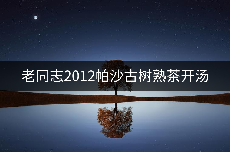 老同志2012帕沙古樹熟茶開(kāi)湯 老同志2012帕沙古樹熟茶開(kāi)湯