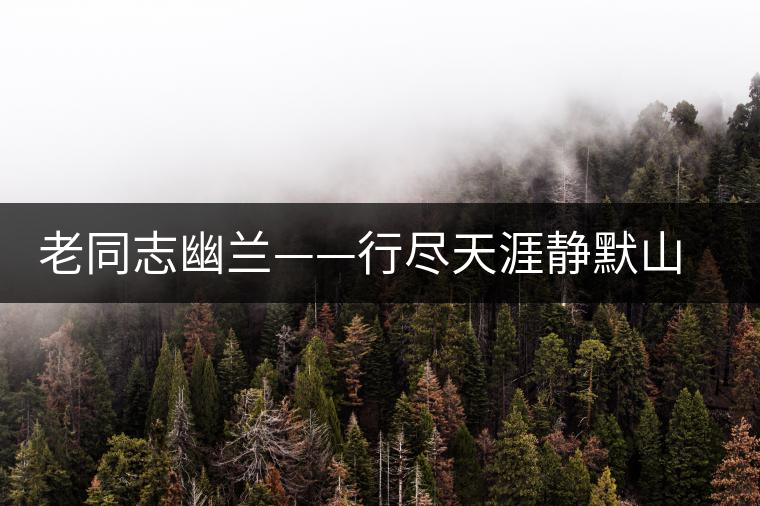 老同志幽蘭——行盡天涯靜默山水間