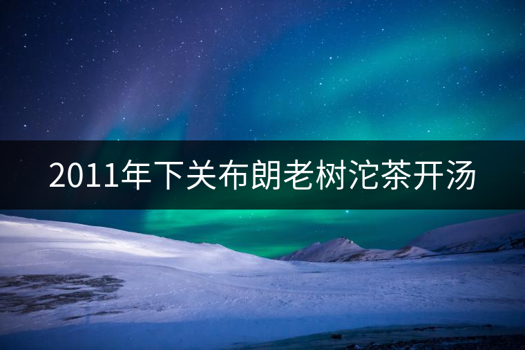 2011年下關(guān)布朗老樹沱茶開湯 2011年下關(guān)布朗老樹沱茶開湯