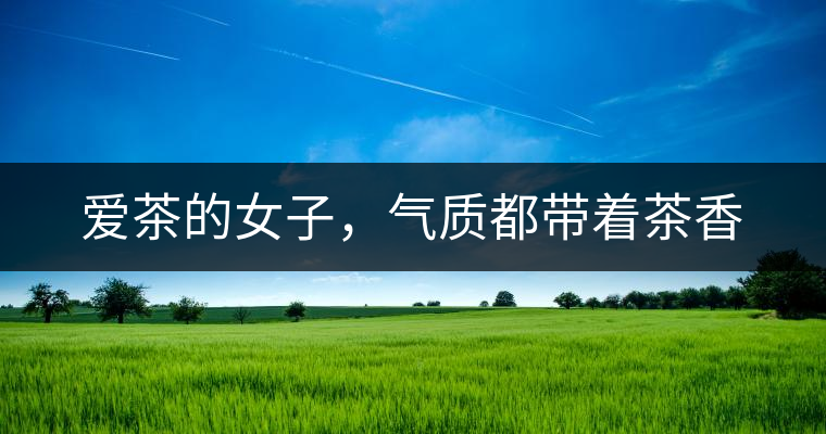 愛茶的女子，氣質(zhì)都帶著茶香