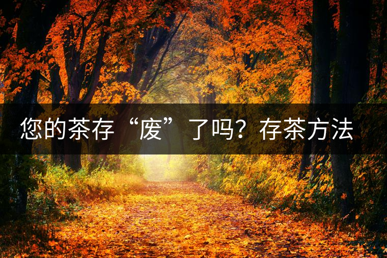 您的茶存“廢”了嗎？存茶方法與技巧，把香留??！