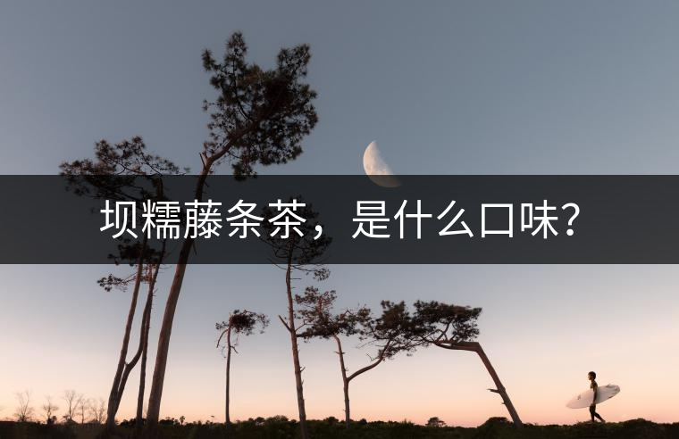 壩糯藤條茶，是什么口味？