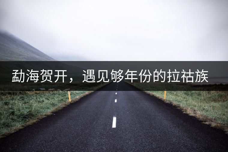 勐海賀開，遇見夠年份的拉祜族古茶園