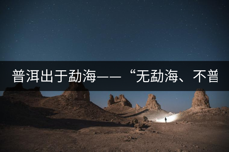 普洱出于勐?！盁o(wú)勐海、不普洱”