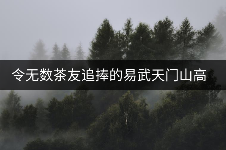 令無(wú)數(shù)茶友追捧的易武天門(mén)山高桿古樹(shù)介紹 令無(wú)數(shù)茶友追捧的易武天門(mén)山高桿古樹(shù)介紹