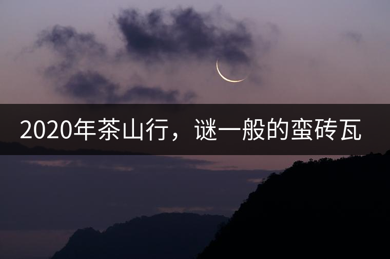 2020年茶山行，謎一般的蠻磚瓦竜古茶山