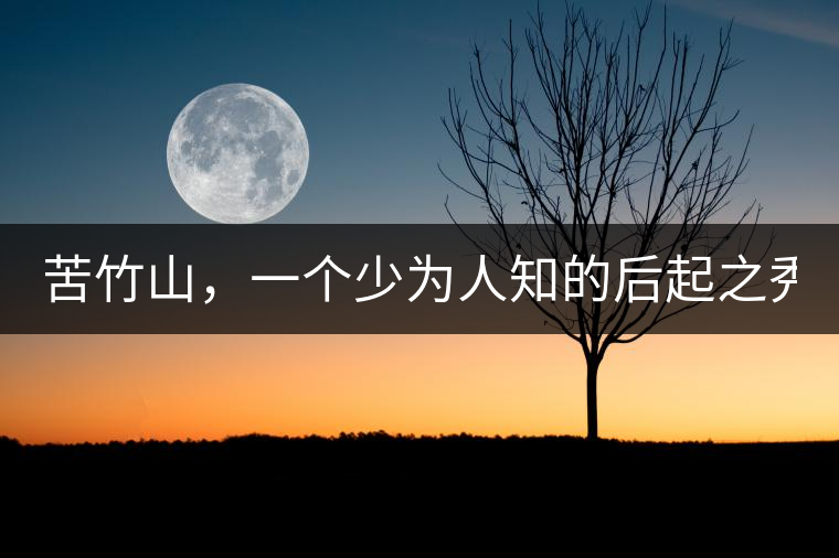 苦竹山，一個少為人知的后起之秀！