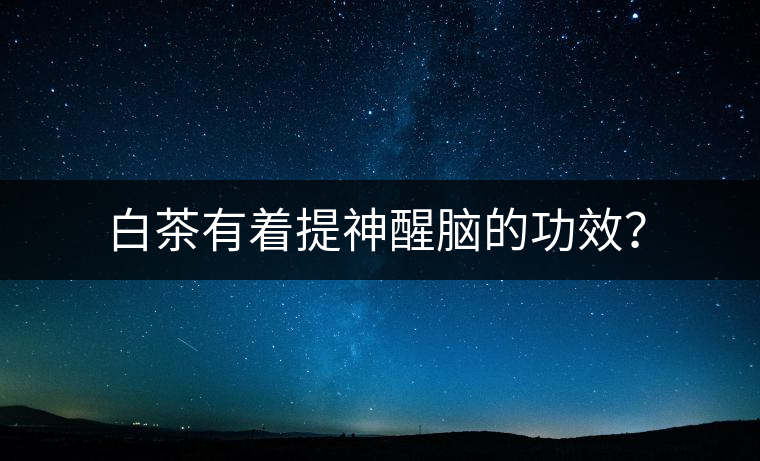白茶有著提神醒腦的功效？