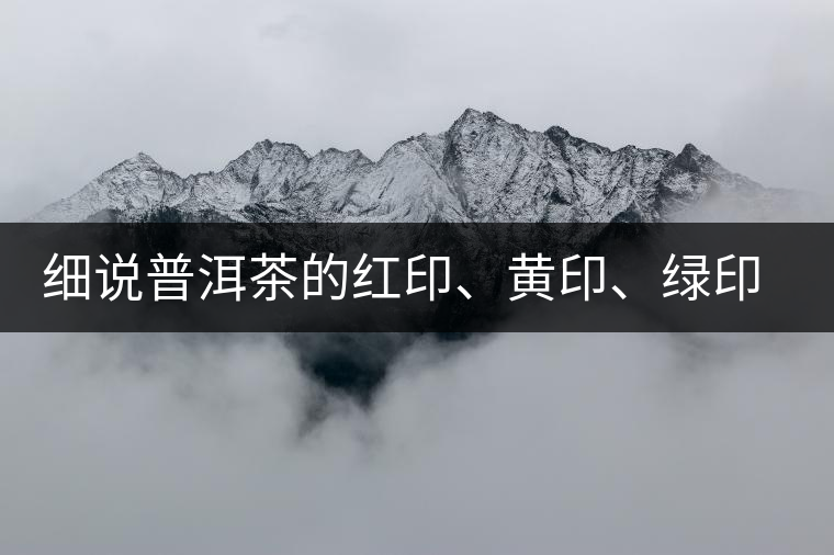 細(xì)說普洱茶的紅印、黃印、綠印、藍(lán)印的含義