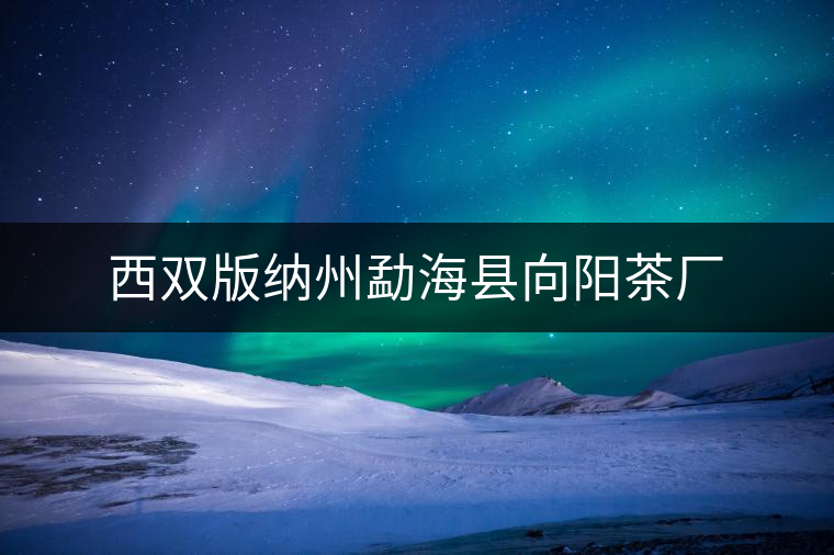 西雙版納州勐?？h向陽(yáng)茶廠(chǎng)