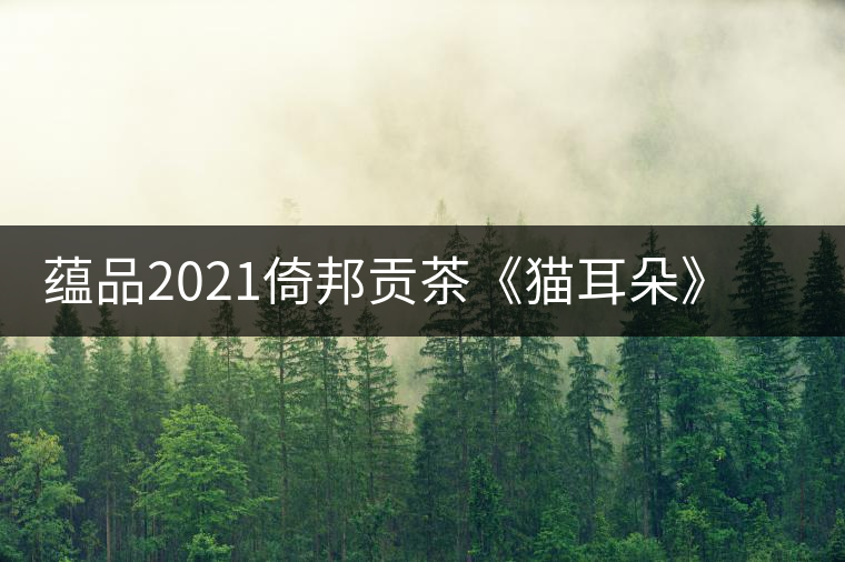 蘊(yùn)品2021倚邦貢茶《貓耳朵》古樹普洱茶生茶好喝嗎？