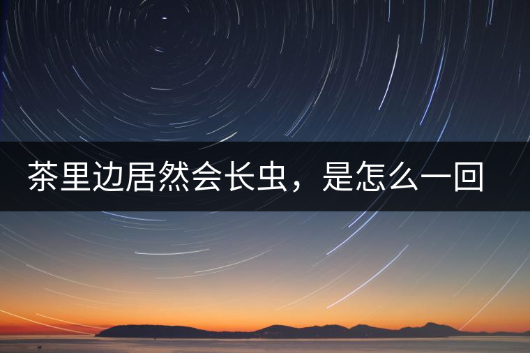 茶里邊居然會長蟲，是怎么一回事呢？