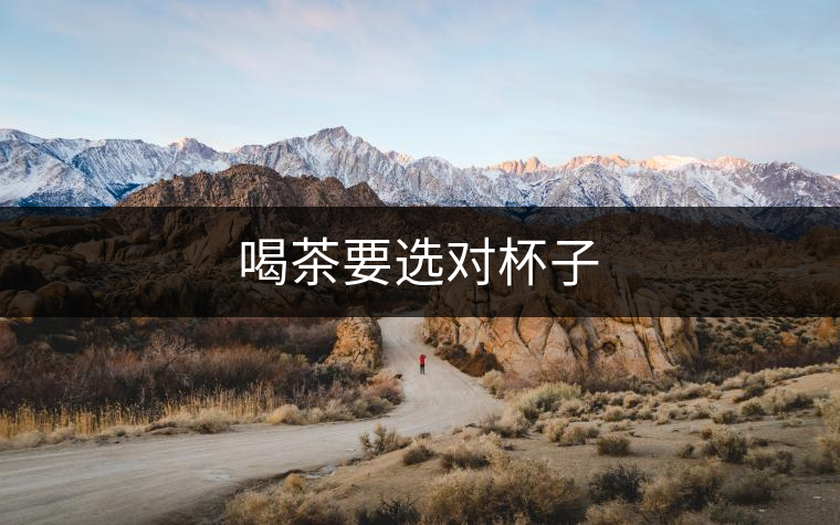 喝茶要選對(duì)杯子 喝茶要選對(duì)杯子