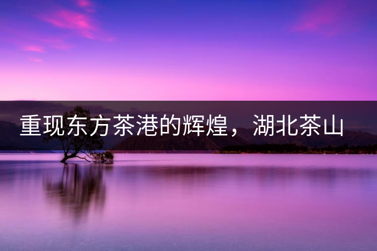 重現(xiàn)東方茶港的輝煌，湖北茶山分布介紹