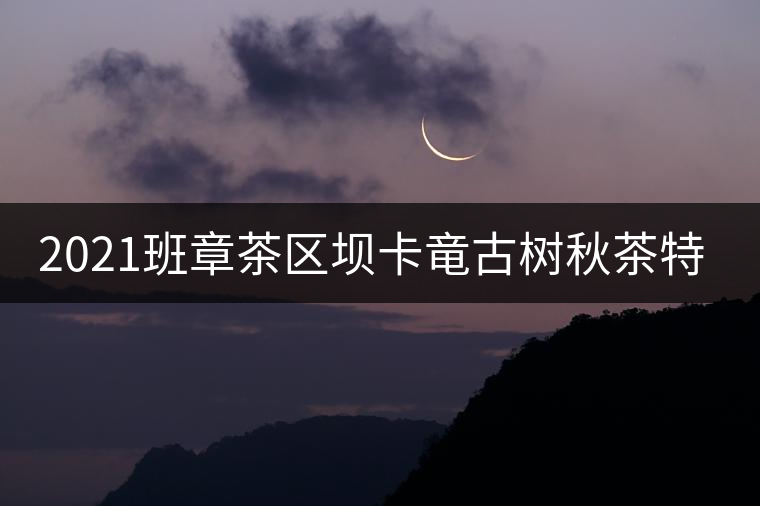 2021班章茶區(qū)壩卡竜古樹秋茶特點！