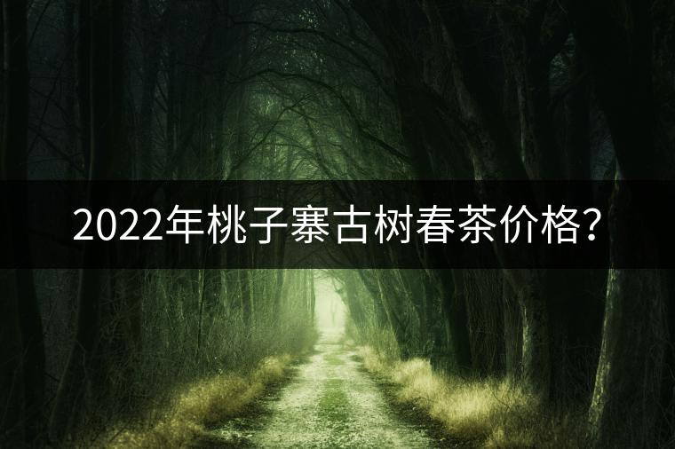 2022年桃子寨古樹春茶價格？