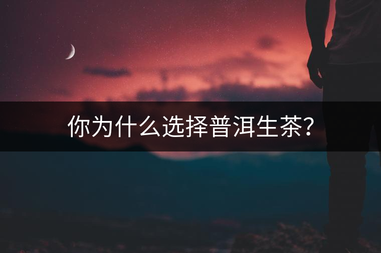 你為什么選擇普洱生茶？