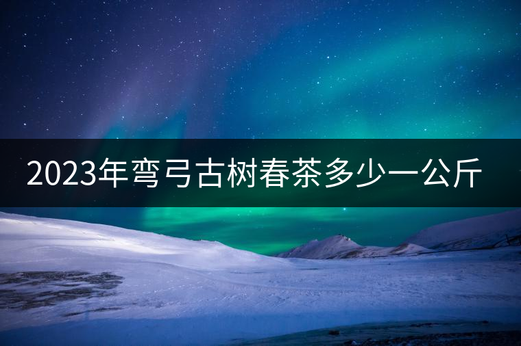 2023年彎弓古樹春茶多少一公斤？