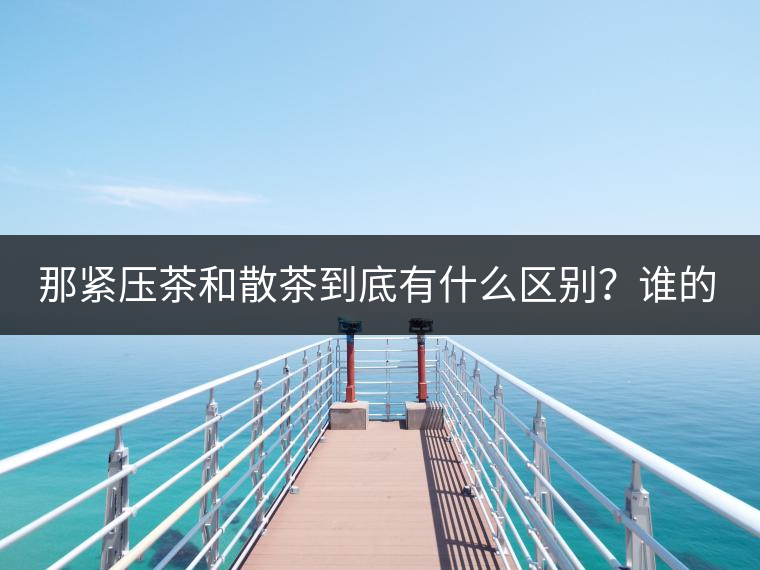 那緊壓茶和散茶到底有什么區(qū)別？誰(shuí)的品質(zhì)又更好呢