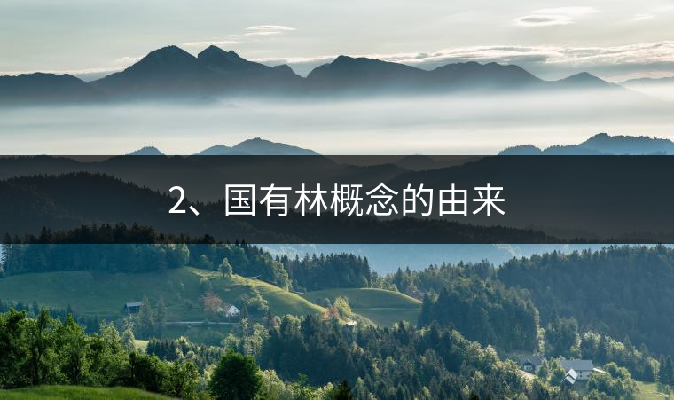 2、國有林概念的由來
