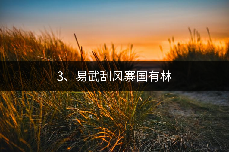 3、易武刮風寨國有林