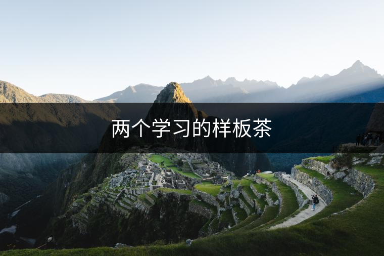 兩個(gè)學(xué)習(xí)的樣板茶