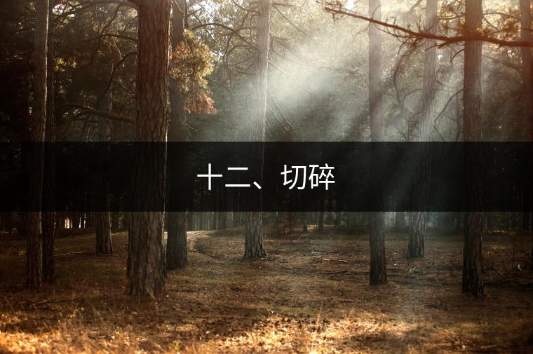 十二、切碎