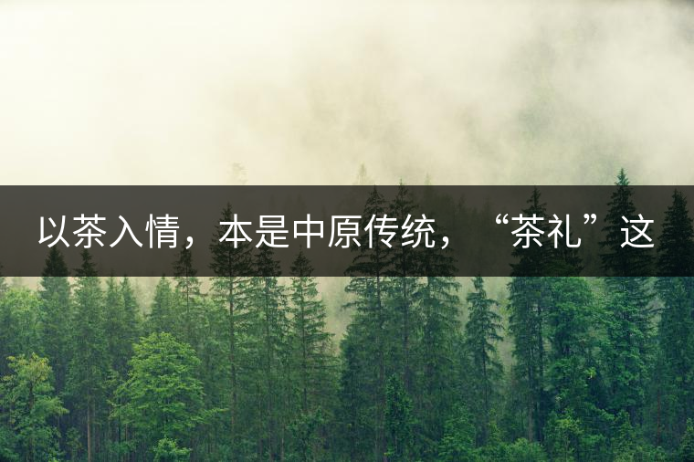 以茶入情，本是中原傳統(tǒng)，“茶禮”這兩個詞，在古代中國只有一個指向——婚約，據(jù)說由茶性不可移和種茶必下籽引出的“茶禮”，暗喻男女婚約的忠貞不渝以及婚后的多子多福。不過，明代這個禮數(shù)就丟了，茶人許次紓當時就感慨，“中原失禮”。失去的茶禮，在內(nèi)蒙、甘肅、青海、新疆、西藏、云南等邊疆之地得以保留。茶的滲透是無聲的，悄然之間，一碗茶就改變了人與人之關系。