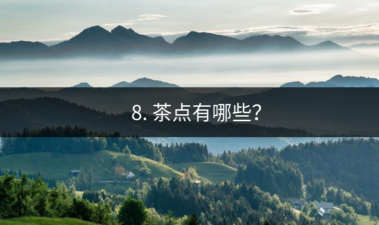 ?? 8. 茶點有哪些？
