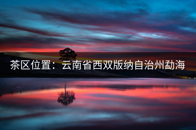 茶區(qū)位置：云南省西雙版納自治州勐海縣西部。