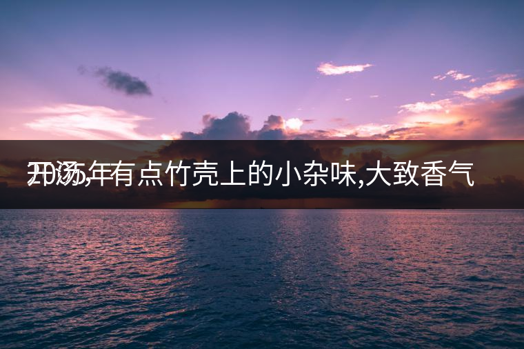 2005年
開湯，有點竹殼上的小雜味,大致香氣都可以。